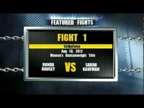 StrikeForce Womens Bantamweight Title: Ronda Rousey vs Sarah Kaufman analysis