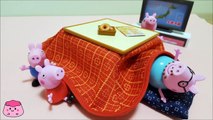 ペッパピッグ コタツでデリバリー！ピザを食べたよ！メルちゃんが届けてくれたよ ごっこ 遊び キッズ おもちゃ アニメ 子供向け動画