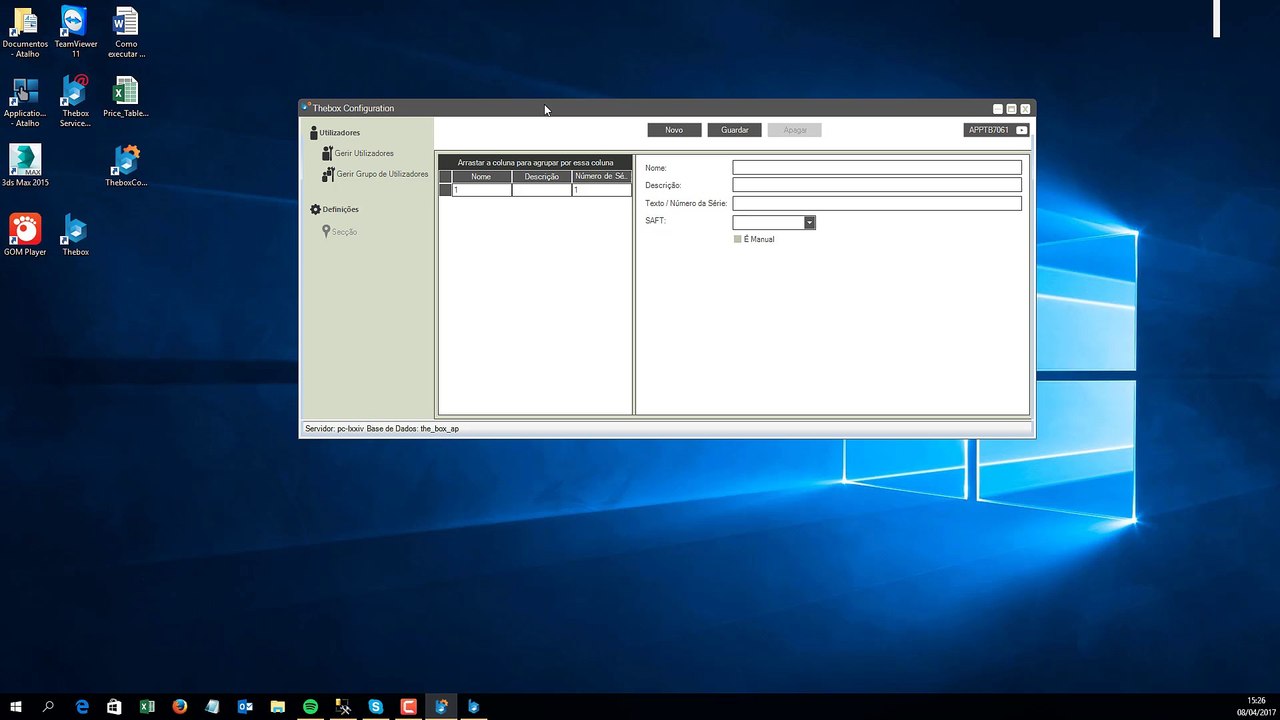 APPTB7061 - Configuration Manager - Gestão de Utilizadores