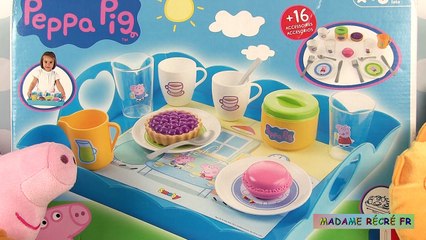 Peppa Pig Jouets Service à thé Plateau Tea Time Tea Party Slime et Pâte à Modeler