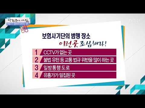 보험사기단의 범행 장소! 이런 곳 조심하라! [광화문의 아침] 461회 20170412