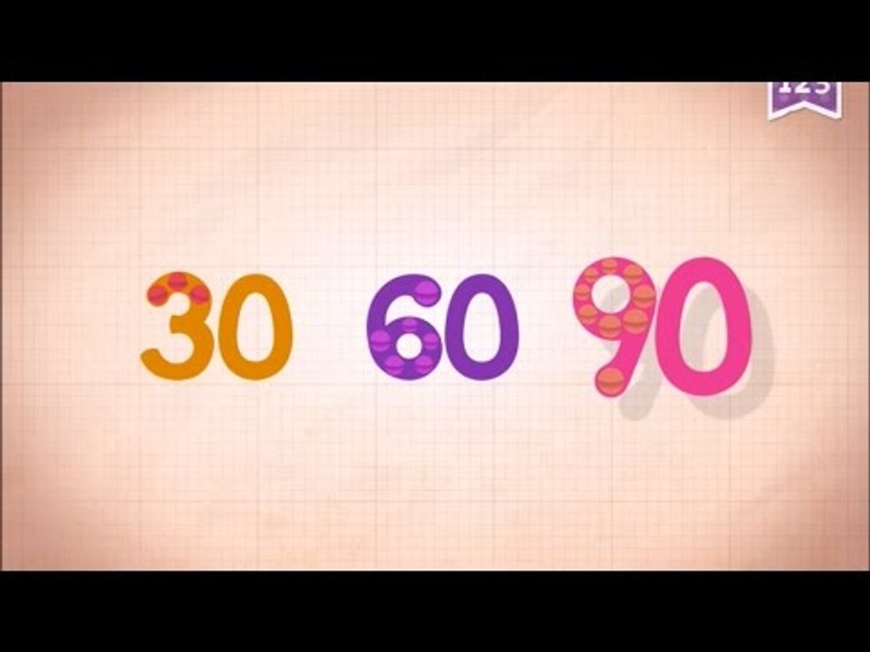Endless number 90 to 80
