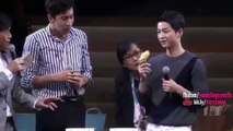[160611] Joong Ki's reaction to eating durian - Song Joong Ki Fanmeeting in Hong Kong