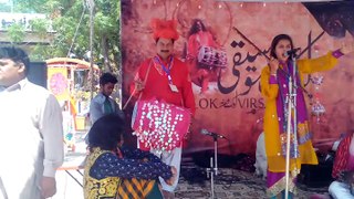 12 year old girl Muskaan Noshi Folk Singer perform on stage at Lok Virsa Festival Report by PCCNN Chaudhry Ilyas Sikanda