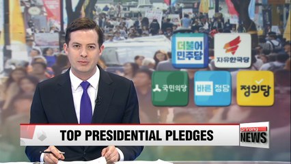 Top pledges from five main candidates