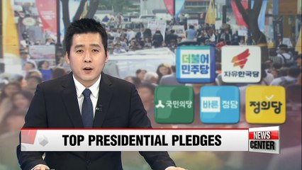 Top pledges from five main candidates