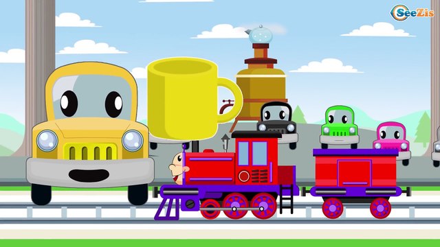 The Little Train - Learn Colors with Cars - Educational Videos - Trains & Cars Cartoons for children