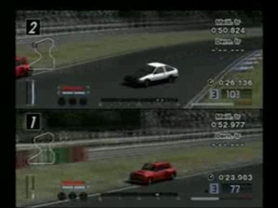 GT4 duel 3 AE86 vs R5 impact blue initial D