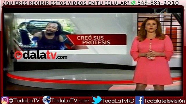 Hombre fabrica sus propios brazos ortopédicos con basura en Tailandia-ARV-Video