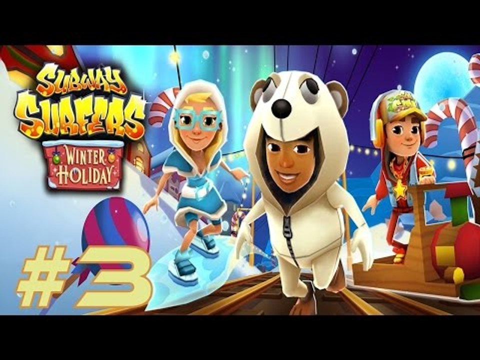 Subway Surfers: Winter Holiday - Samsung Galaxy S7 Edge Gameplay #3