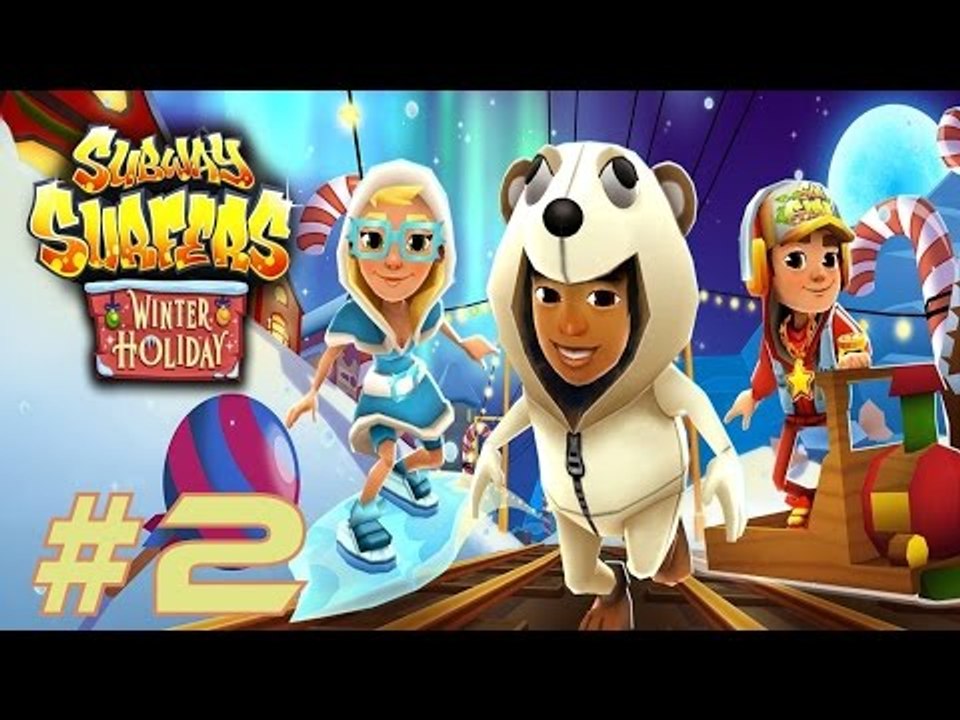 Subway Surfers: Winter Holiday - Samsung Galaxy S7 Edge Gameplay #2