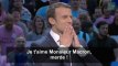 "Je t'aime M. Macron, merde!", Emmanuel Macron interrompu en plein meeting à Bercy