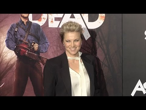 Lucy Lawless // Ash vs Evil Dead Premiere Red Carpet Arrival