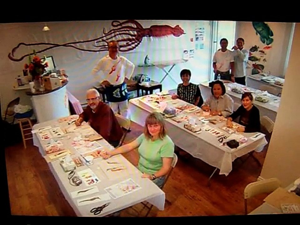 Giant squid Printing ダイオウイカをカラー魚拓