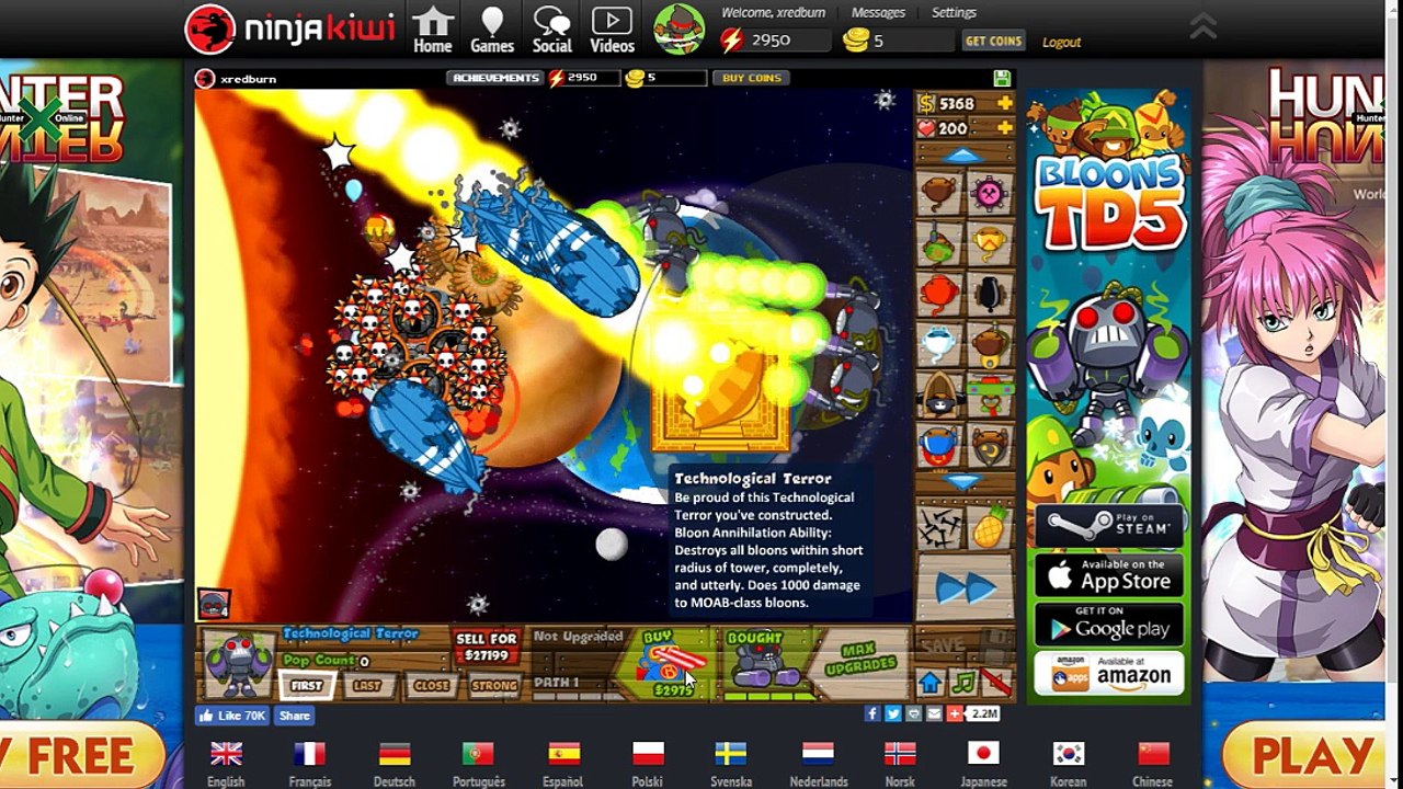 Bloons TD 5 - From Level 81 to Level 100
