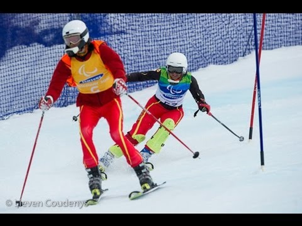 Men's super combined visually impaired 2nd run - alpine skiing - Vancouver 2010 Paralympics
