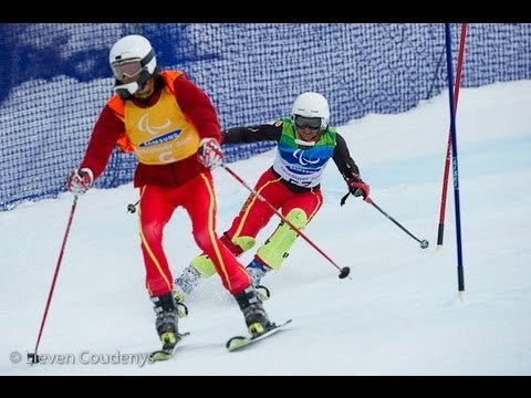 Men's super combined visually impaired 2nd run - alpine skiing - Vancouver 2010 Paralympics