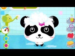 Baby Panda Bath Time | Help Little Panda and Little Bunny to take a bath