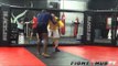 Phil Davis wrestling drills and techniques prepares for Rashad Evans