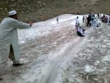 Funny Snow Sliding In Northern Areas Pakistan