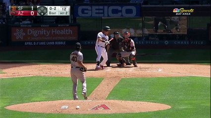 2017 Giants 40217 Madison Bumgarner strikes out the side in order in the bottom of the 2nd inning