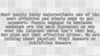 Better Publicity Via Exhibition Banners