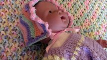 Crochet Alternate Border for Baby Blanket With Ribbon DIY - crochet patterns free