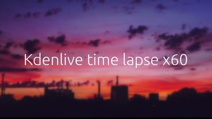 Editando os vídeos do canal Kdenlive time lapse