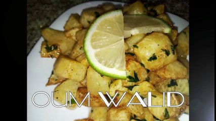 شهيوات ام وليد بطاطا بالثوم و القصبر