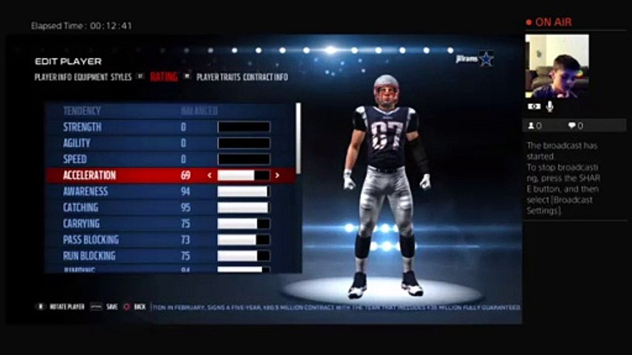 How many 0 overall players will it take for the pats to not make the playoffs l Madden 17 (29)