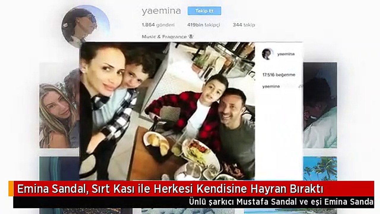 Emina Sandal, Sırt Kası ile Herkesi Kendisine Hayran Bıraktı