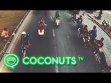 Songkran Showboating | Dek Wan Takes Over Bangkok Highway | Coconuts TV