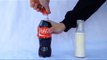 See When Milk mixes to bottle of Coke