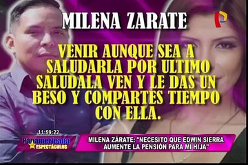 Milena Zárate defiende pensión para su hija y responde a críticas de Pilar Gasca