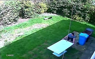 Table Explodes in Man's Hands