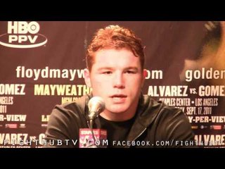 Saul Alvarez vs. Alfonso Gomez- Conferencia de presna despues de la pelea