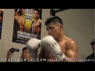 Victor Ortiz Media Workout For Floyd Mayweather Jr.