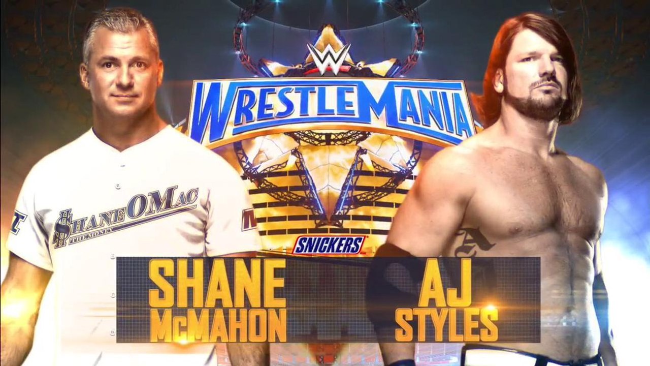 WrestleMania 33 Shane McMahon Vs. AJ Styles - Lucha Completa en Español (By el Chapu)