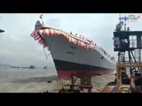 Indian Navy launches 2nd guided missile destroyer ' Mormugao' in Mumbai, Watch Video | Oneindia News