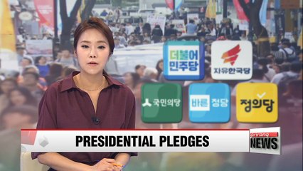 Top pledges from five main candidates