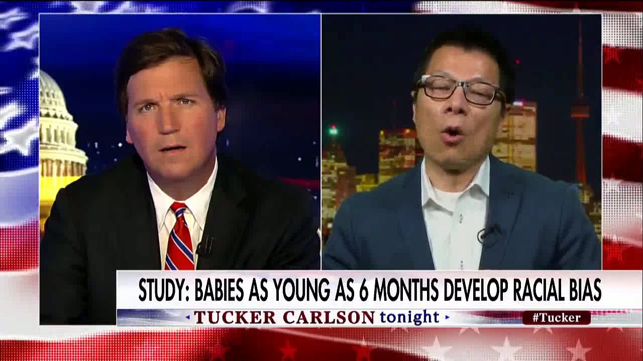 Tucker Carlson proves racial studies of babies will lead to government tyranny