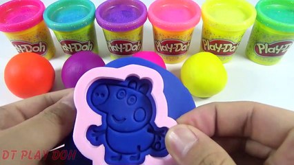 olors with Play Doh !! Play Doh Ice Cream Popsicle Peppa Pig Elephant Molds Fun for Ki