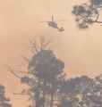Helicopters Drop Water on Wildfire Along Georgia-Florida Border