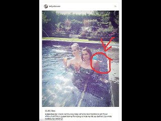 Kelly Osbourne has photo fail with baby arm in pool snap
