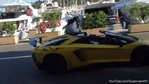 Lamborghini Aventador SV Compilation in Monaco 5465456756