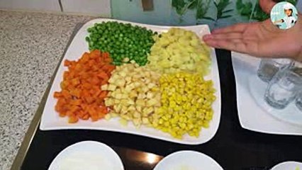 Russian Salad رشین سیلیڈ   Cook With Saima(240p)