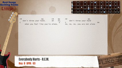 Everybody Hurts - R.E.M. Bass Backing Track
