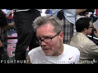 Freddie Roach "GSP is going to knock Koscheck out w/a left hook!"