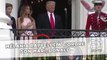 Melania Trump rappelle à l’ordre son mari sur le balcon de la Maison Blanche