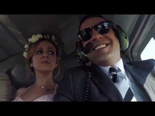 Couple Say 'I Do' in Helicopter Wedding